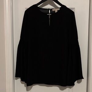Michael Kors Black Bell Sleeve Blouse